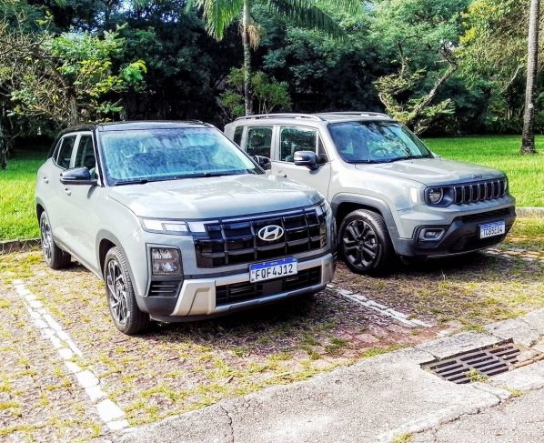 Hyundai Creta Ultimate e Jeep Renegade Night Eagle:  modelo da marca corena se mostra mais eficiente que rival