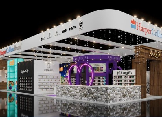 Modelo do estande da HarperCollins Brasil na Bienal do Livro Rio 2025 | © HarperCollins