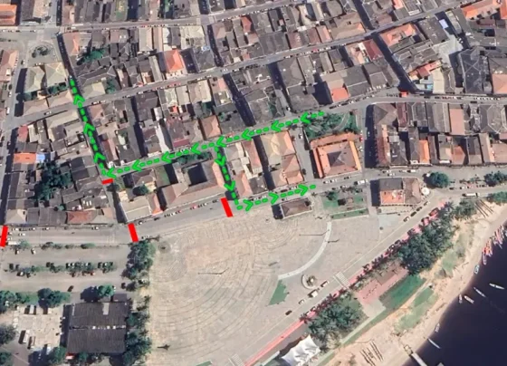 Motoristas devem estar atentos à sinalização e às orientações dos agentes da GCM para garantir a segurança de todos. Arte: Prefeitura de Paranaguá/Secom