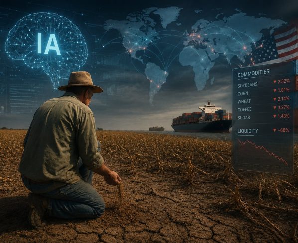 Imagem mostra os efeitos do avanço da inteligência artificial no campo
