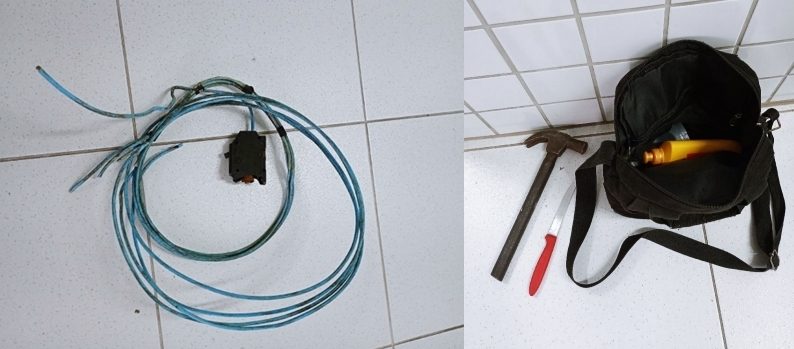 Homem é preso após ser flagrado retirando fiação de antigo comércio