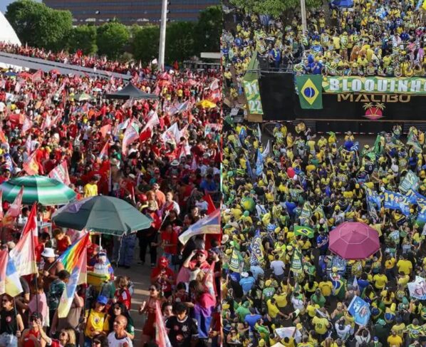Em Brasília, atos por Lula e Flávio ficam a 2 km de distância