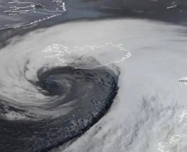 Ciclone de intensificação explosiva impressiona em imagens de satélite
