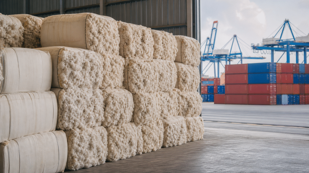 Exportação de algodão cresce 37,3% em volume e 45,5% em receita em agosto