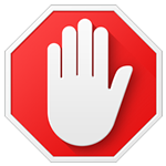 ícone bloqueador de anúncios